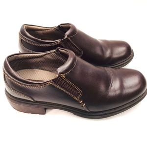 Eastland Double Down Women’s Brown Leather Slip-On Shoes Size 8 1/2 M  EUC